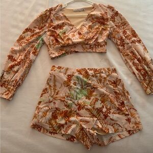 Chicways palm tree two piece set